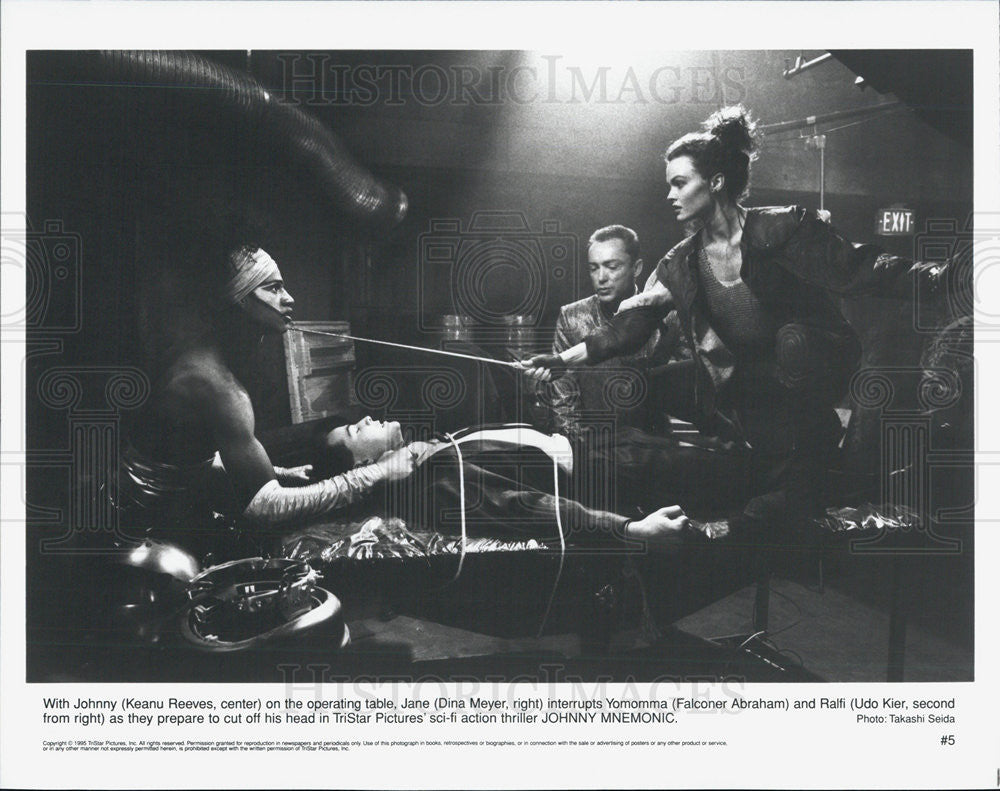 Press Photo Keanu Reeves, Dina Meyer, Falconer Abraham, Udo Kier, - Historic Images