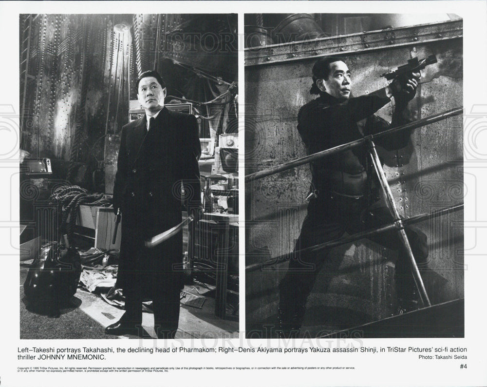 Press Photo Takeshi, Denis Akiyama, Johnny Mnemonic - Historic Images