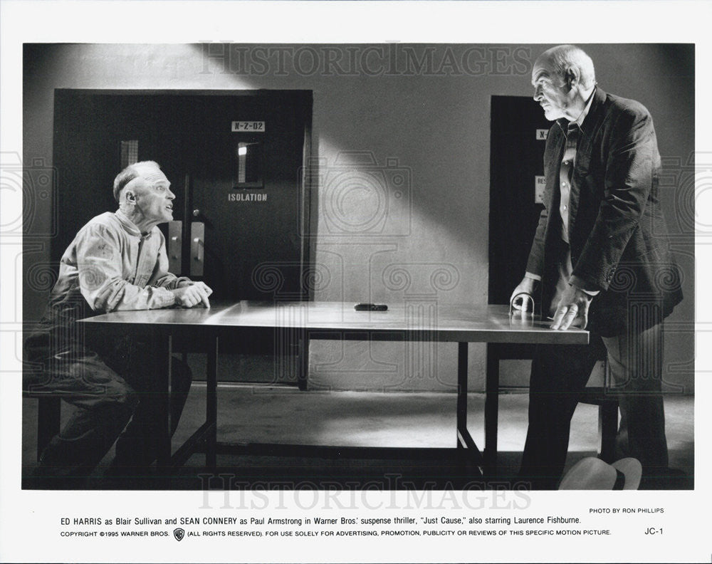 1995 Press Photo Sean Connery, Ed Harris, Just Cause - Historic Images