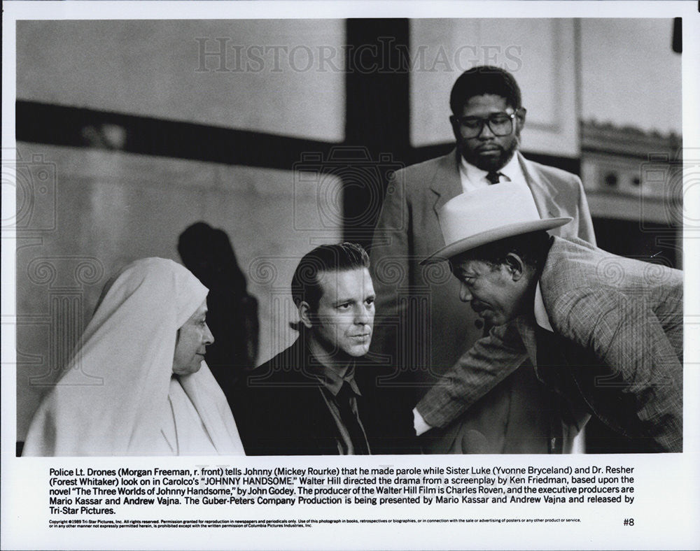 1989 Press Photo Morgan Freeman in &quot;Johnny Handsome&quot; - Historic Images