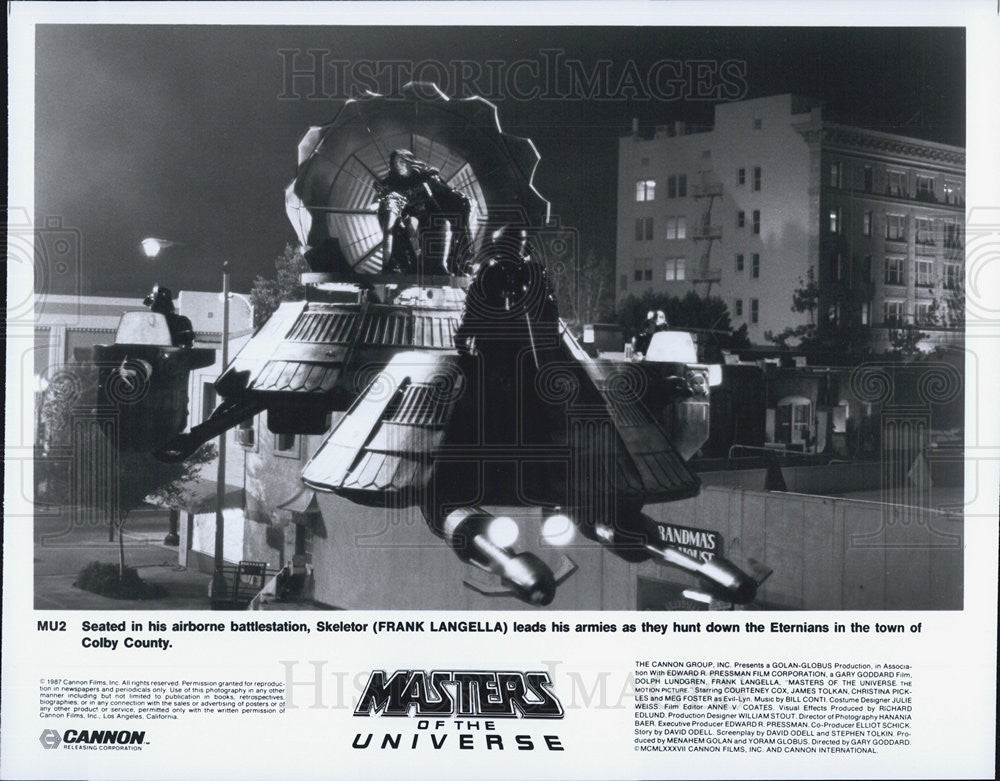 1987 Press Photo Frank Langella &quot;Masters of the Universe&quot; - Historic Images