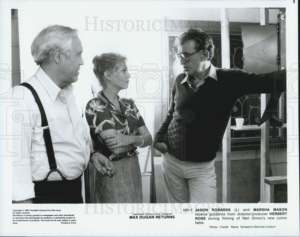 1983 Press Photo Jason Robards in &quot;Max Dugan Returns&quot; - Historic Images