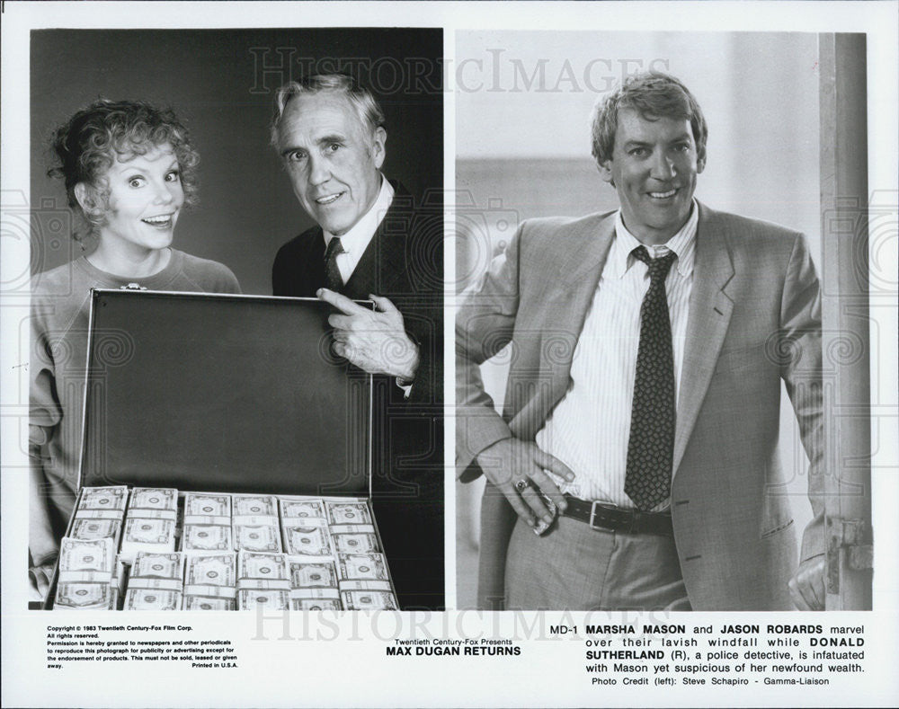 1983 Press Photo Jason Robards in &quot;Max Dugan Returns&quot; - Historic Images