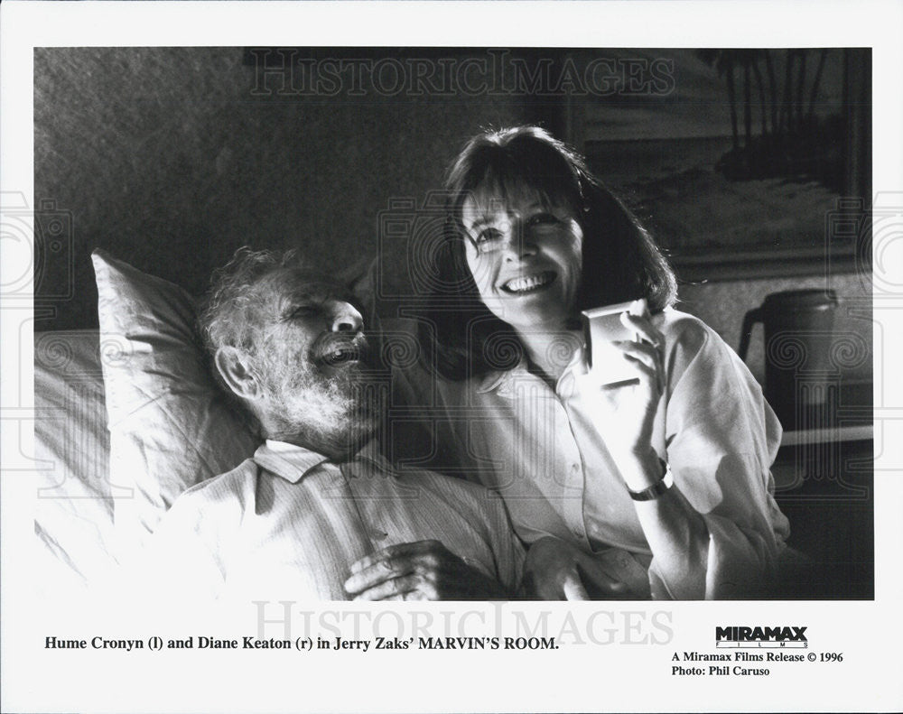 1996 Press Photo of Hume Cronyn &amp; Diane Keaton in &quot;Marvin&#39;s Room&quot; - Historic Images