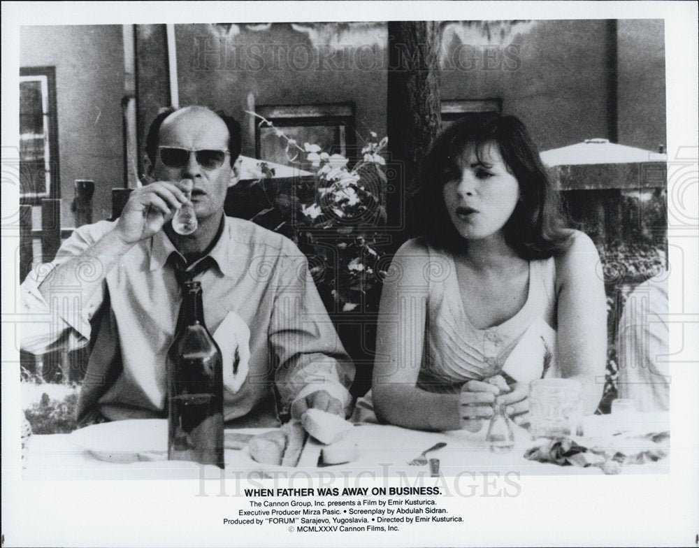 1985 Press Photo Scene From Yugoslav Film &quot;When Father Was Away On Business&quot;