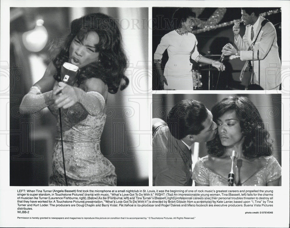 Press Photo What&#39;s Love Got to Do With It Angela Bassett Laurence Fishburne - Historic Images