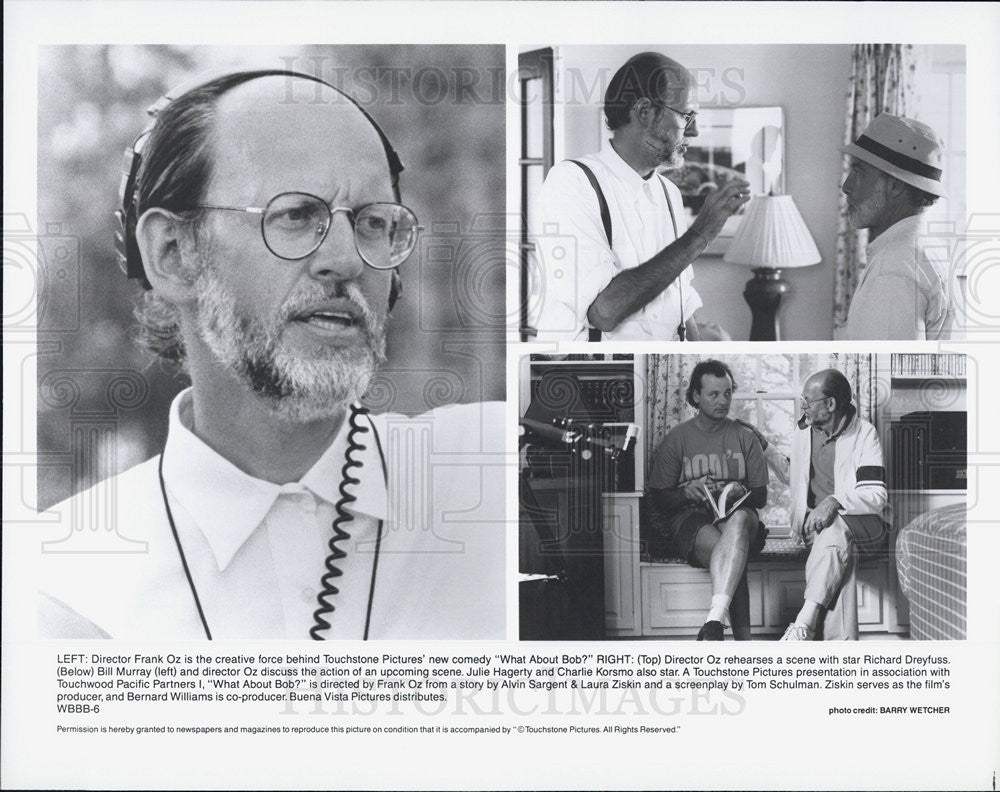 Press Photo What About Bob  Frank Oz Director Bill Murray Richard Dreyfuss - Historic Images
