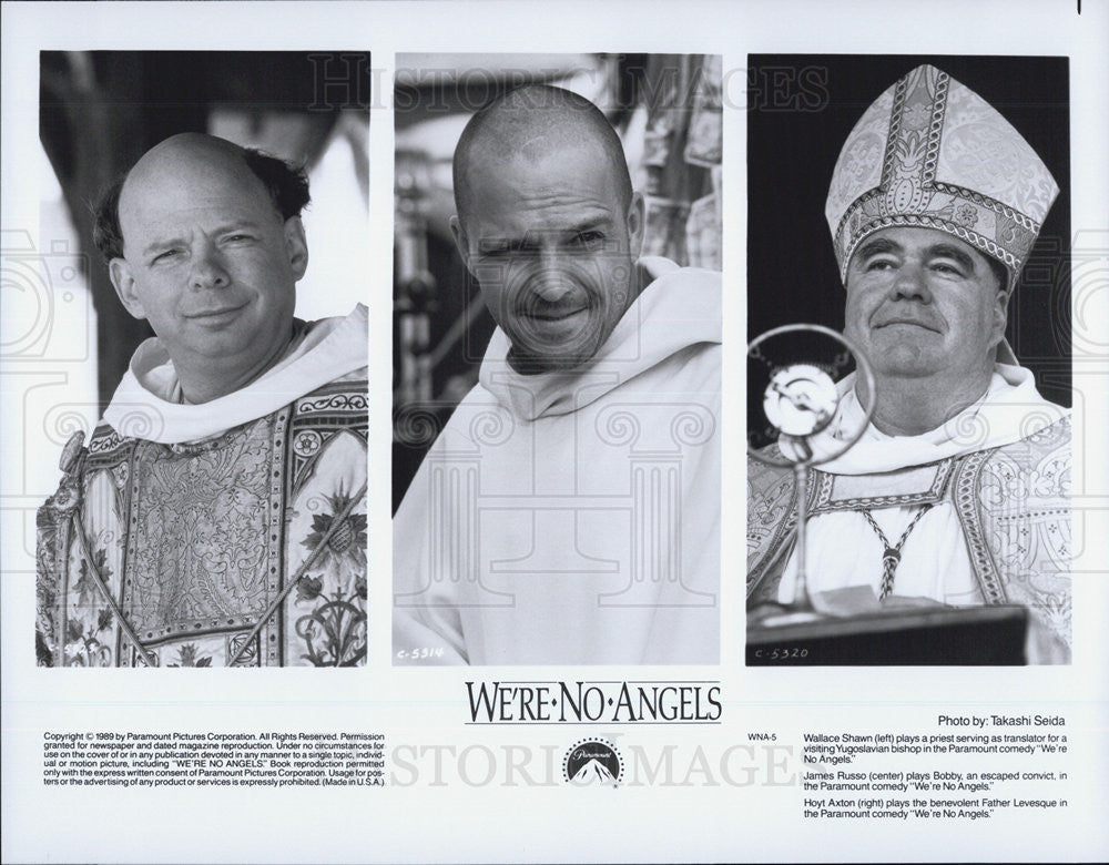 1989 Press Photo We&#39;re No Angels Wallace Shawn James Russo Hoyt Axton Paramount - Historic Images