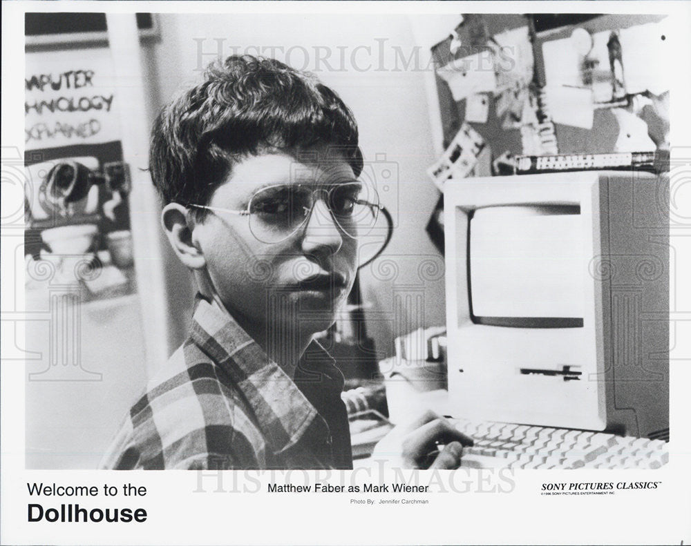 1995 Press Photo Matthew Faber in &quot;Welcome To The Dollhouse&quot; - Historic Images