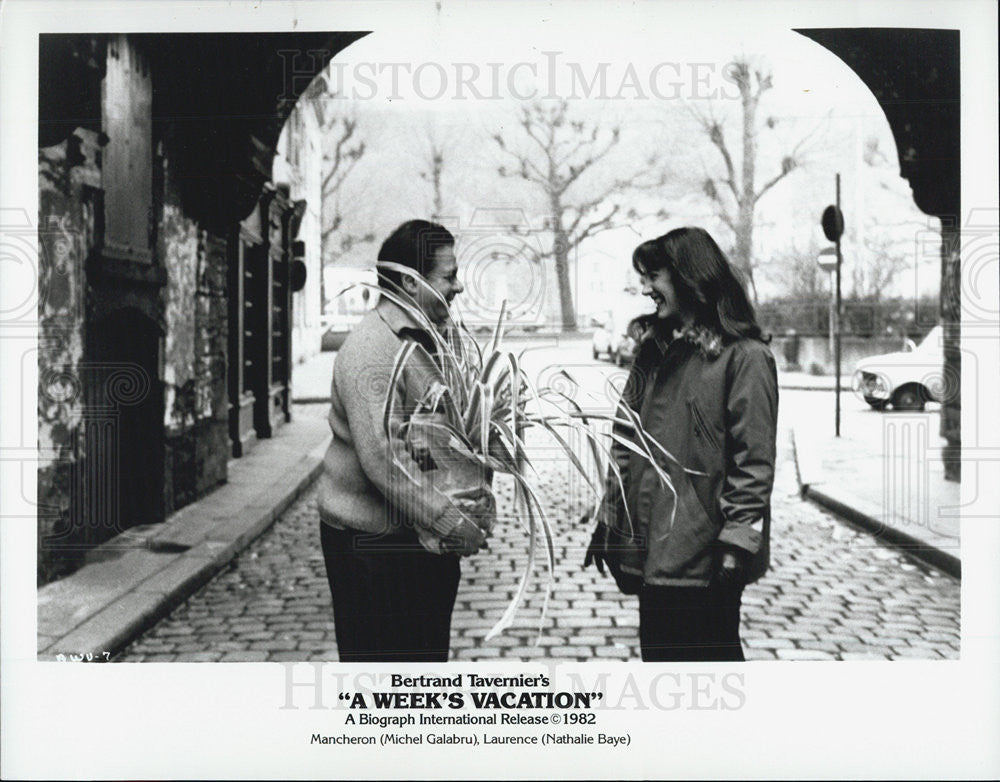 1982 Press Photo Michel Galabru Nathalie Baye A Week&#39;s Vacation Biograph - Historic Images