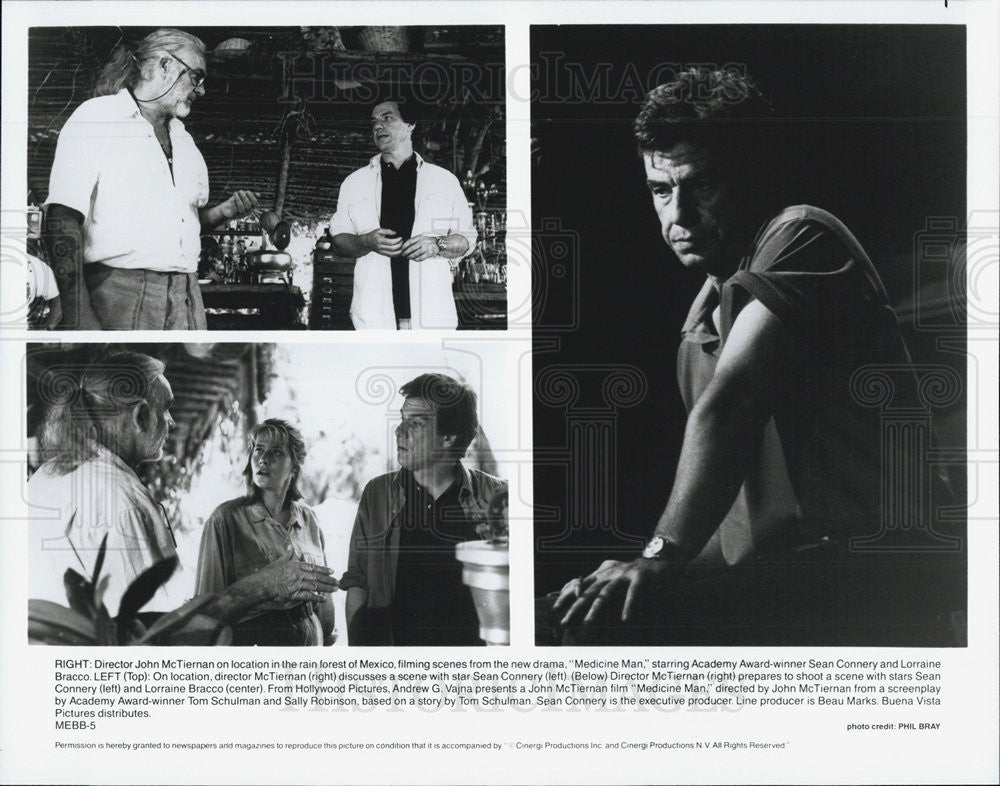 1992 Press Photo John McTiernan  Films &quot;Medicine Man&quot; in Mexico. - Historic Images