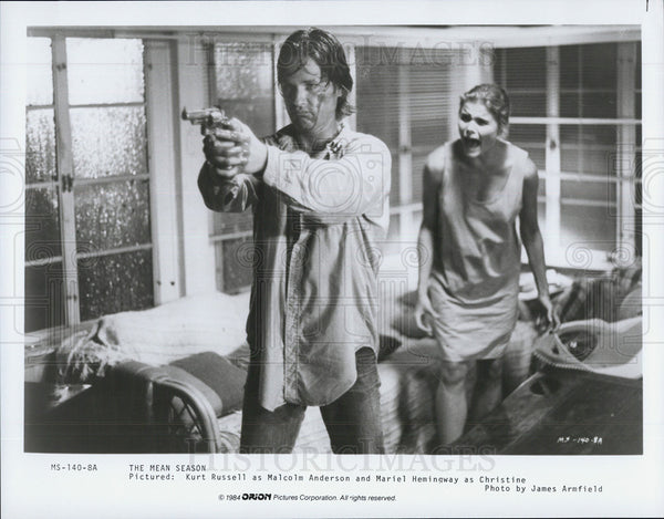 Kurt Russell/Actor/Mariel Hemingway/Actress 1984 vintage promo photo ...