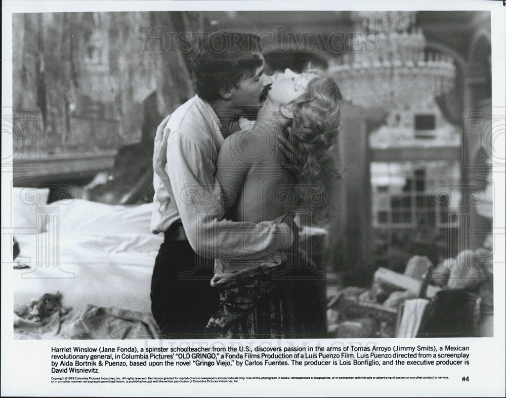 1989 Press Photo Jane Fonda in &quot;Old Gringo&quot; - Historic Images