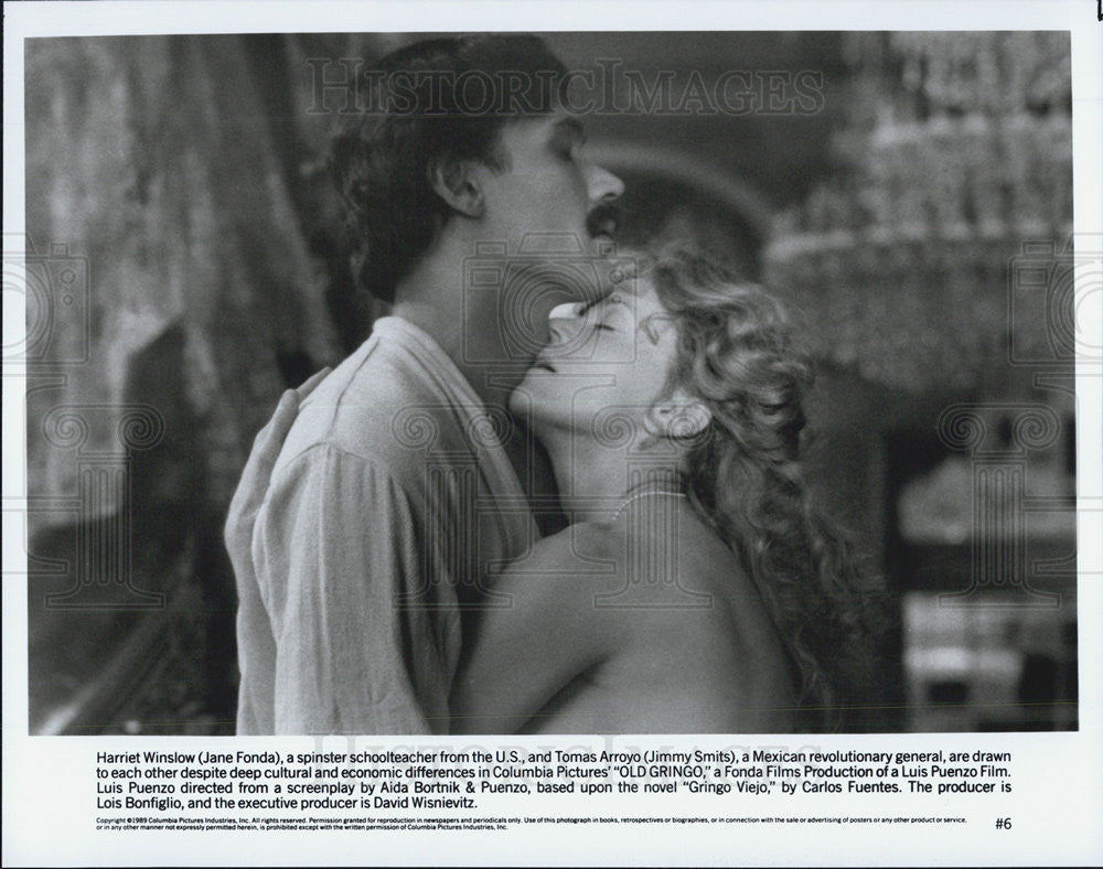 1989 Press Photo  Jane Fonda in &quot;Old Gringo&quot; - Historic Images