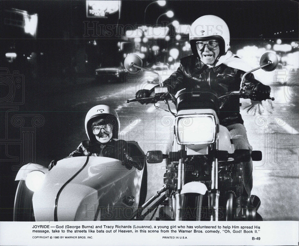 1980 Press Photo George Burns in "Oh,God! Book II" - Historic Images