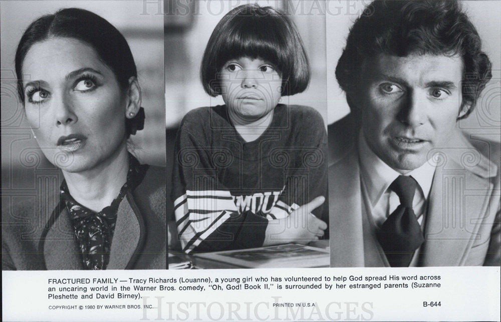 1980 Press Photo Suzanne Pleshette,David irney,Louanne in &quot;Oh God! Book II&quot; - Historic Images