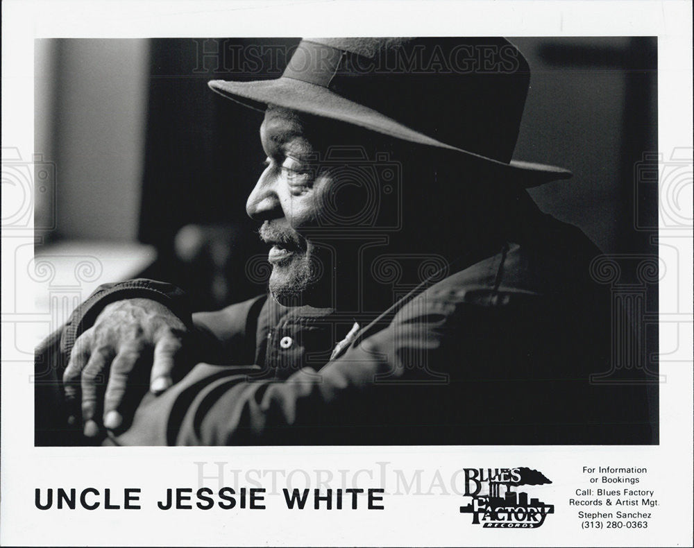 1992 Press Photo Uncle Jessie White - Historic Images