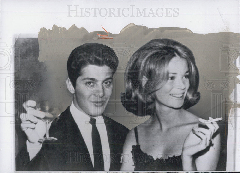 1963 Press Photo Paul Anka Singer Bride Marriage - Historic Images