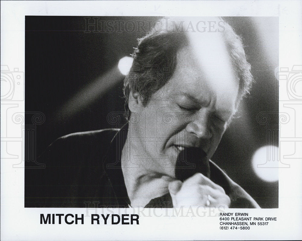 1990 Press Photo Singer Mitch Ryder - Historic Images