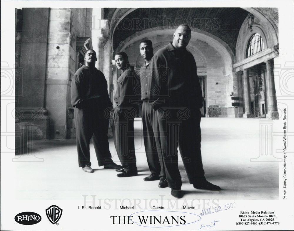 2000 Press Photo The Winans Ronald Michael Carvin Marvin - Historic Images