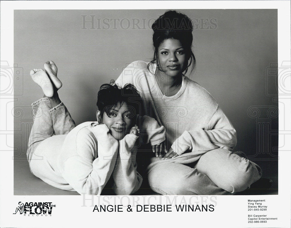 1997 Press Photo Angie Debbie Winans Entertainer Singer - Historic Images