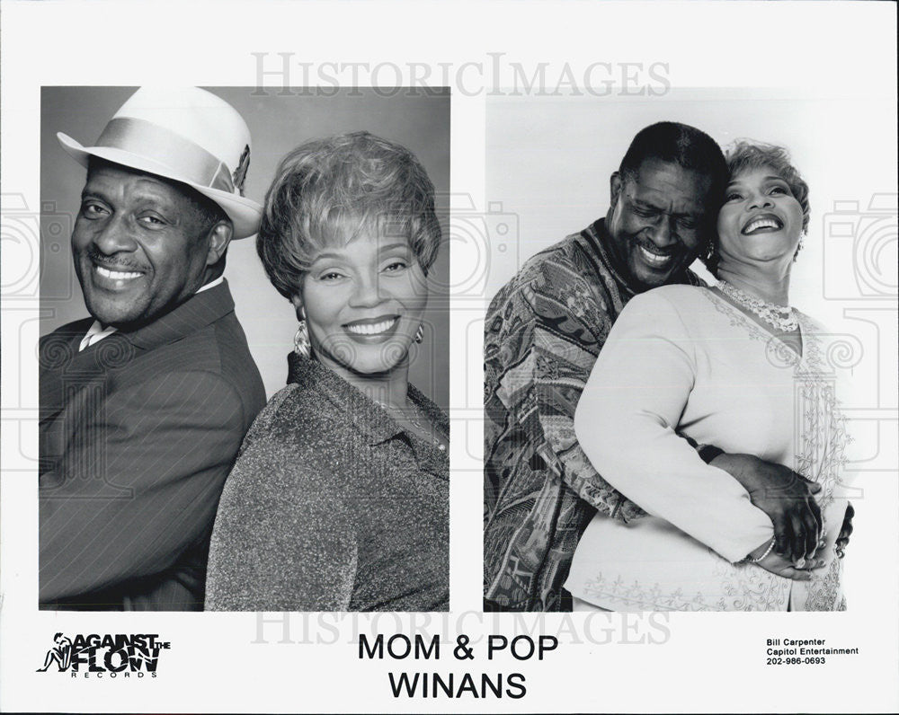 Press Photo Mom and Pop Winans - Historic Images