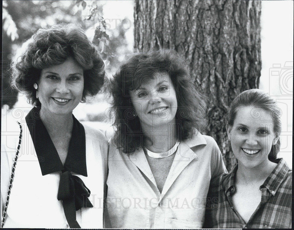 1986 Press Photo Little Miss Perfect Diane Baker Marsha Mason Mary Tanner CBS - Historic Images