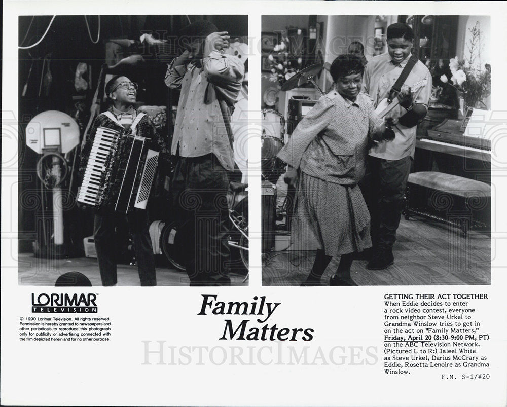 1990 Press Photo Scenes from &quot;Family Matter&quot; - Historic Images