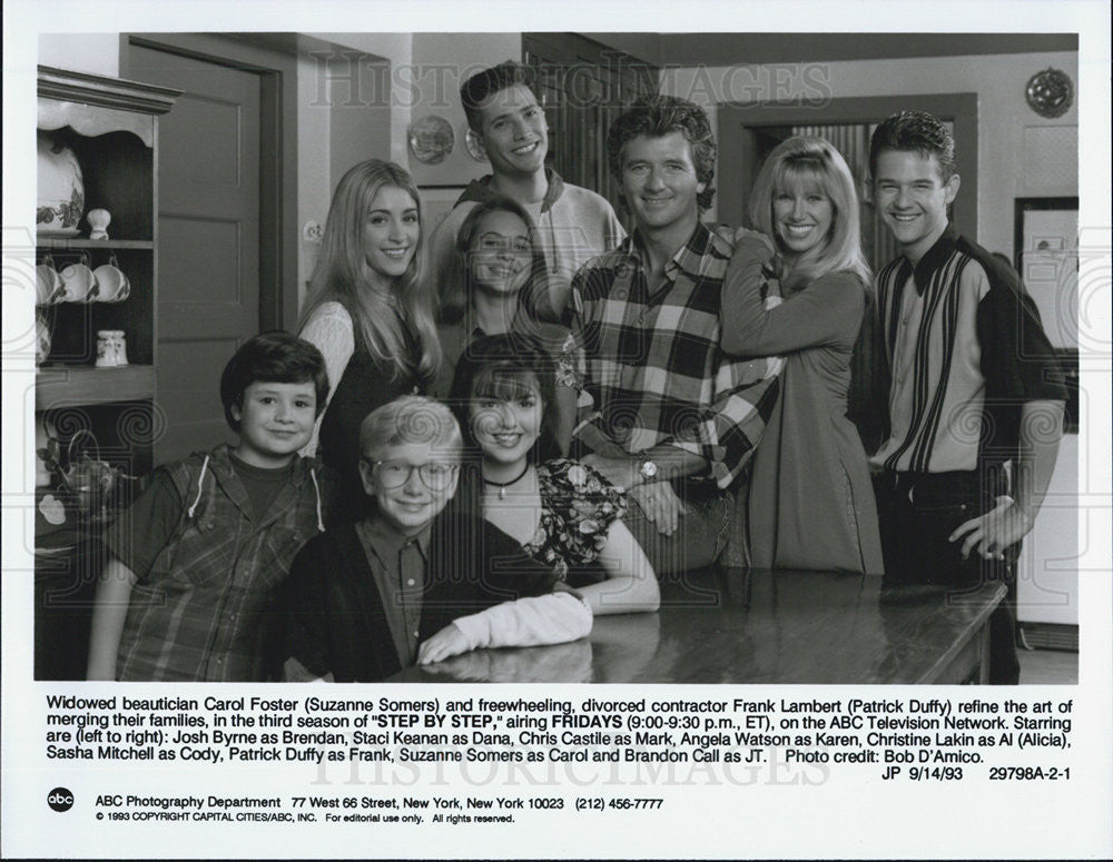 1993 Press Photo Cast of &quot;Step by Step&quot; - Historic Images