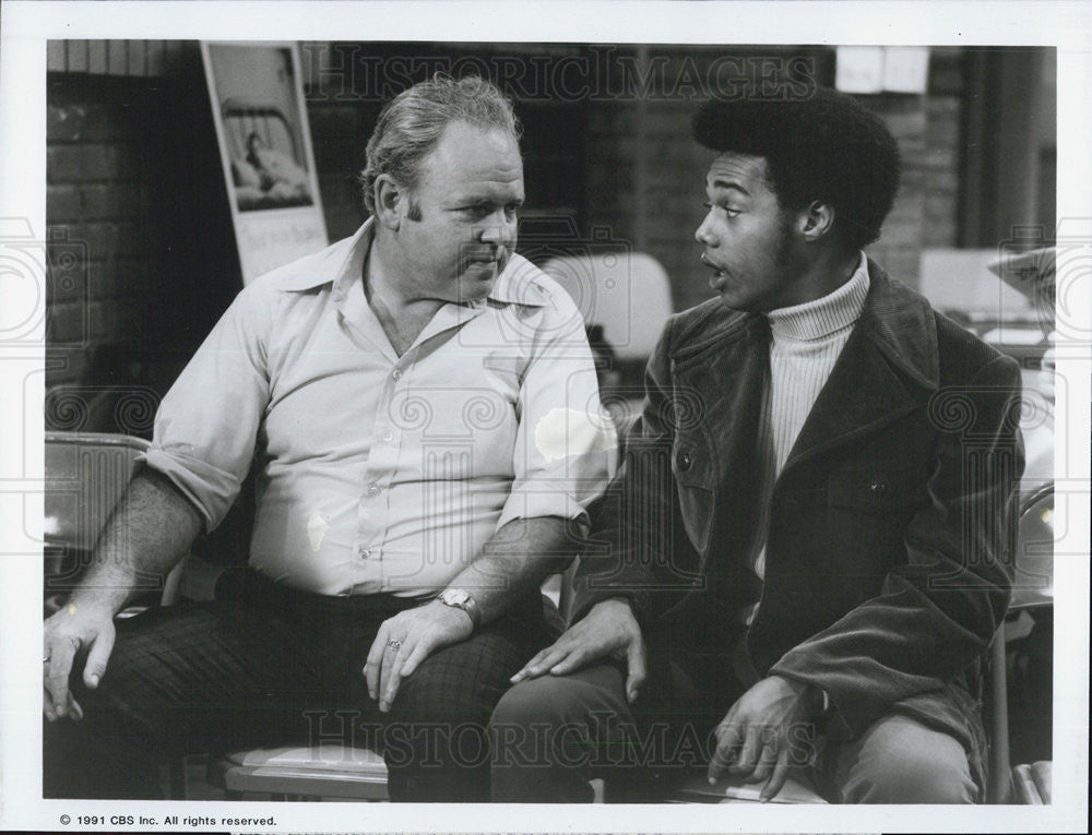 1991 Press Photo Carroll O&#39;Connor in &quot;All in the Family&quot; - Historic Images