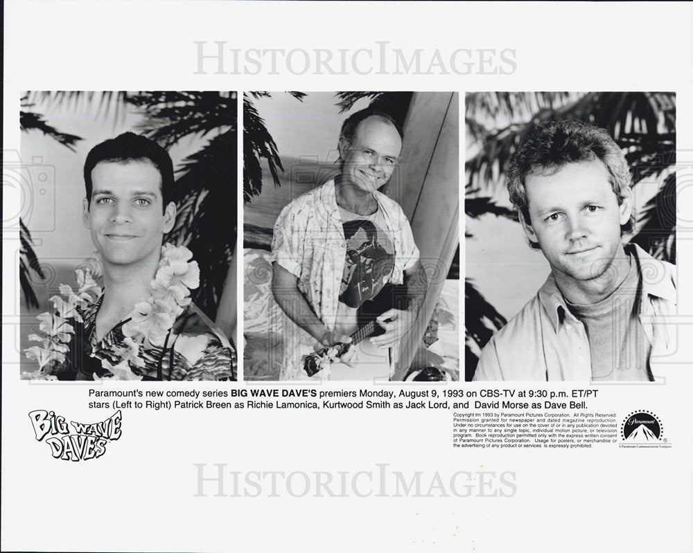 1993 Press Photo Patrick Breen in &quot;Big Wave Dave&#39;s&quot; - Historic Images