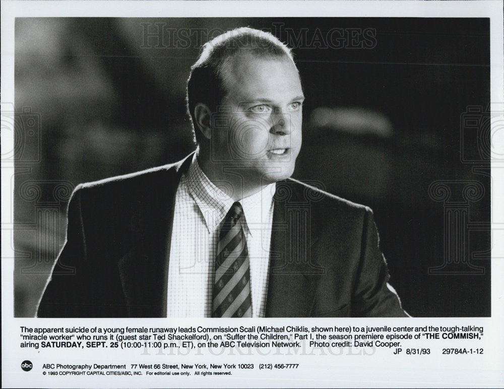 1993 Press Photo The Commish Michael Chiklis Actor Movie - Historic Images