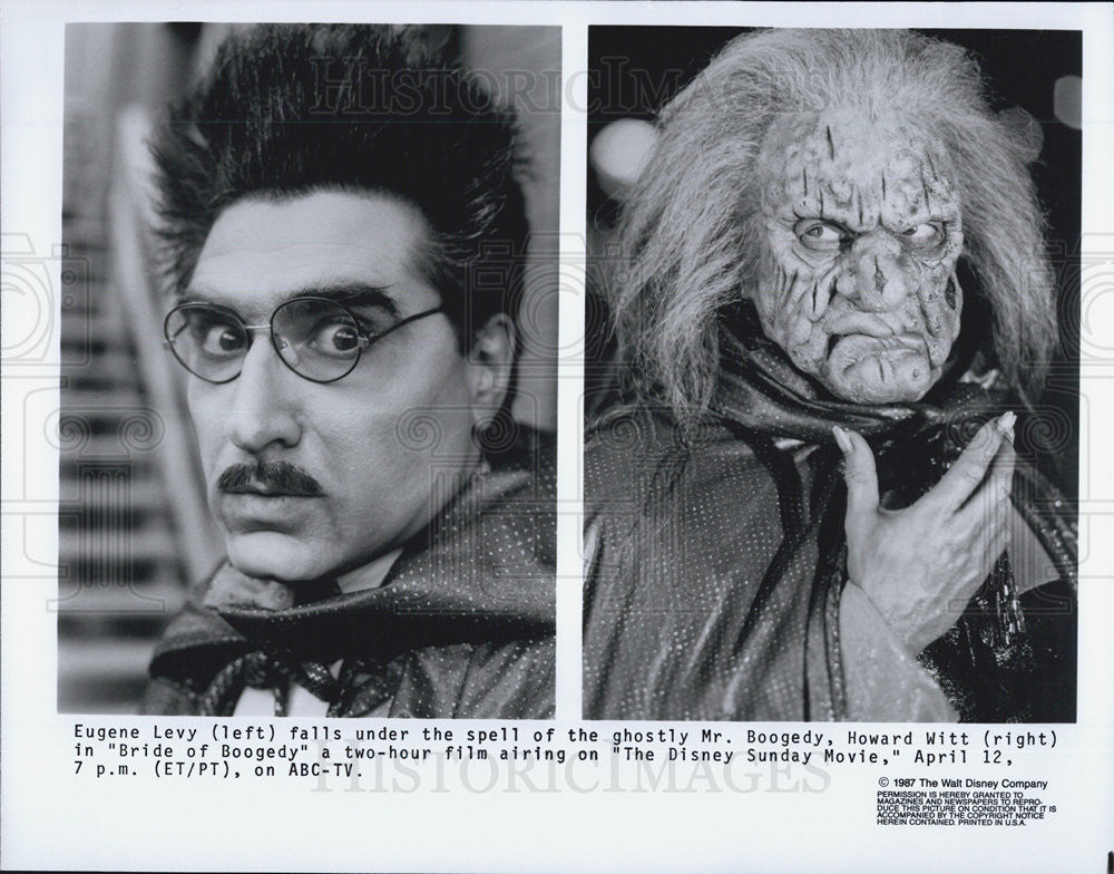 1987 Press Photo Eugene Levy Actor Howard Witt Bride Boogedy Movie Film - Historic Images