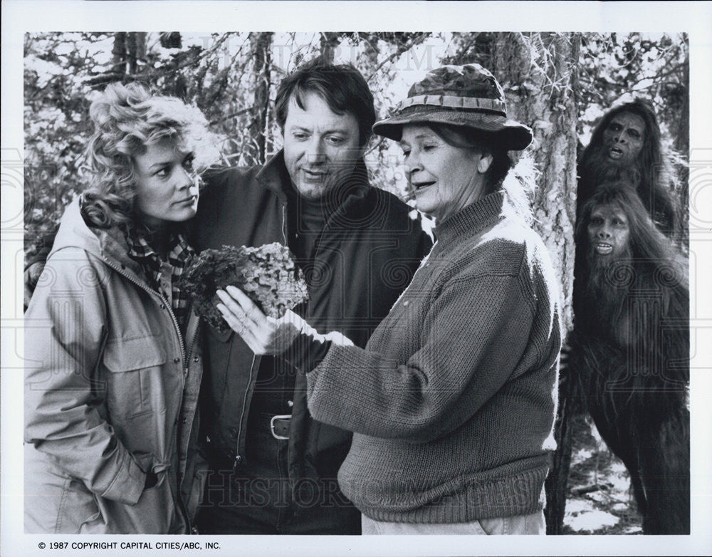 1987 Press Photo Gracie Harrison, James Sloyan, Colleen Dewhurst, Dawan Scott - Historic Images