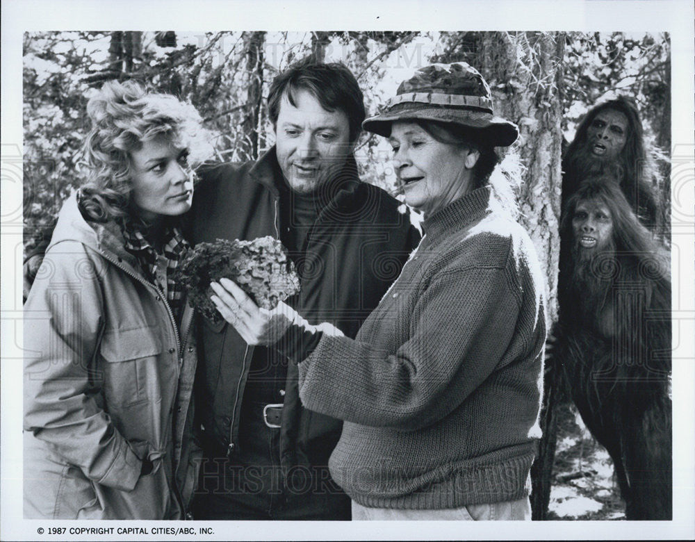 1987 Press Photo Gracie Harrison James Sloyan and Colleen Dewhurst Dawn Scott - Historic Images