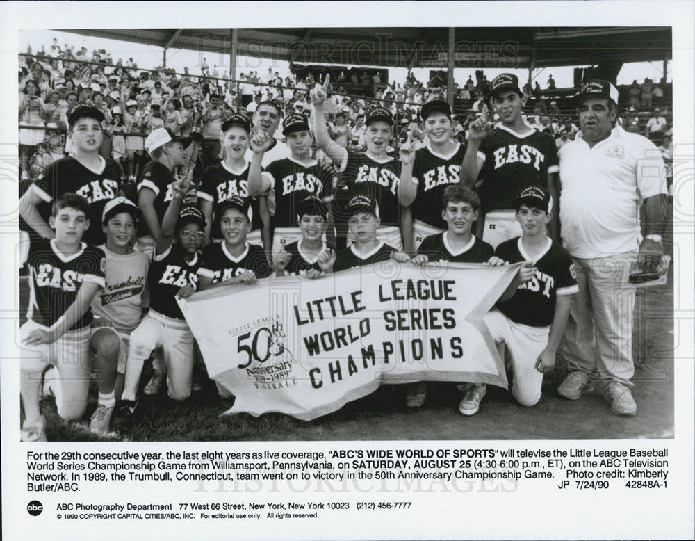 1990 Press Photo Little League Baseball World Series Championship Game - Historic Images