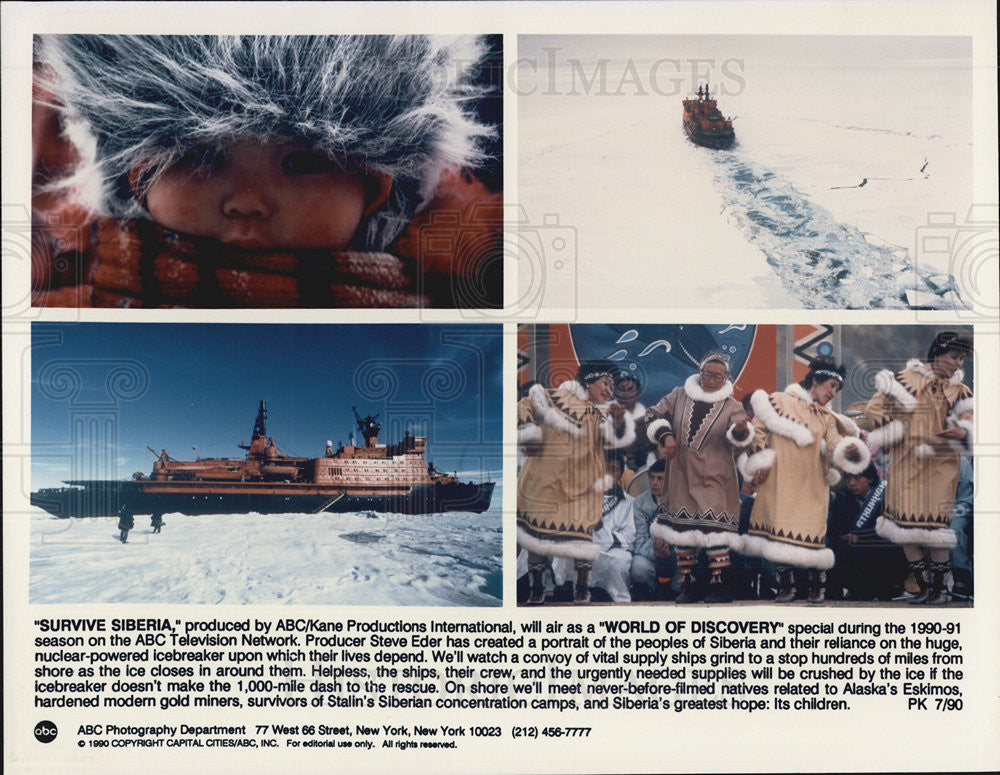 1990 Press Photo Survive Siberia, World of Discovery - Historic Images