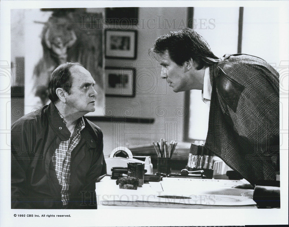 Press Photo Bob Newhart and John Cygan in BOB - Historic Images