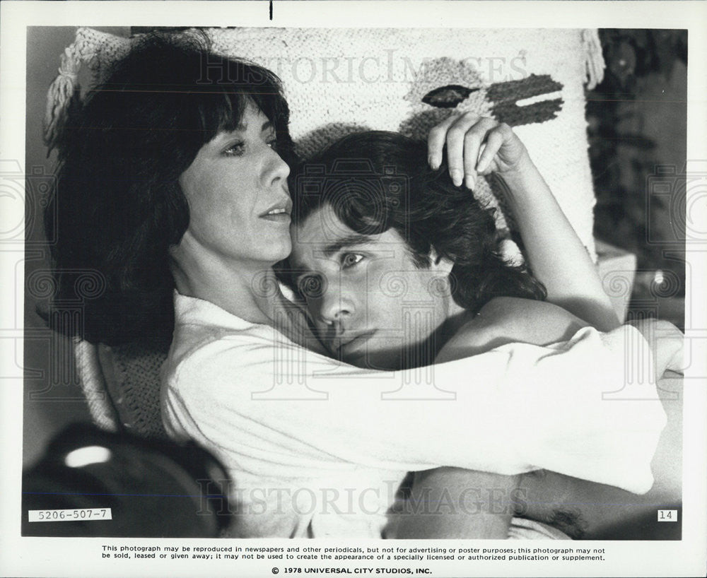 1978 Press Photo John Travolta Actor Lily Tomlin Actress Moment By Moment Movie - Historic Images