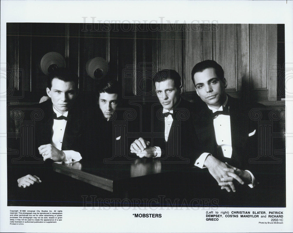 1980 Press Photo Christian Slater Patrick Dempsey Costas Mandylr Richard Greico - Historic Images