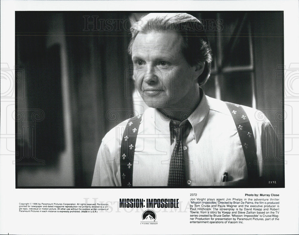 1996 Press Photo Jon Voight in &quot;Mission: Impossible&quot; - Historic Images