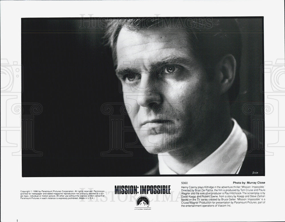 1996 Press Photo Harry Czerny in &quot;Mission: Impossible&quot; - Historic Images