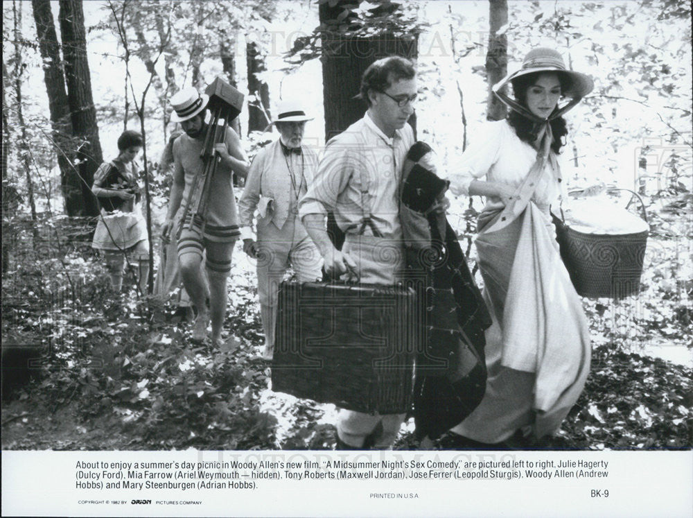 1982 Press Photo Woody Allen&#39;s A Midsummer&#39;s Night Sex Comedy Julie Hagerty/ Mia - Historic Images