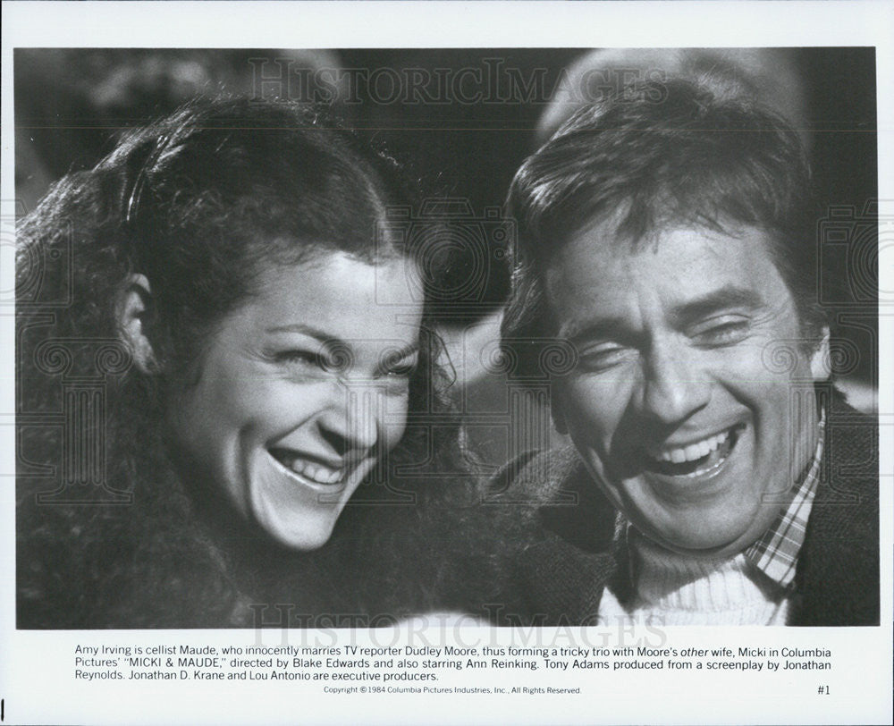 1984 Press Photo Amy Irving And Dudley Moor In Mickey And Maude COPY - Historic Images