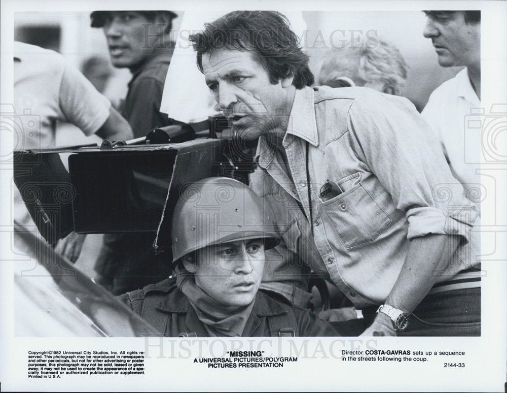 1982 Press Photo Costa Gavras Directs &quot;Missing&quot; - Historic Images