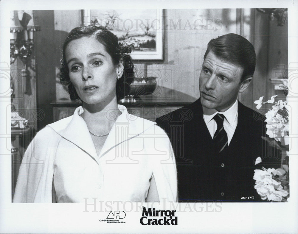 Press Photo Edward Fox Geraldine Chaplin THE MIRROR CRACK&#39;D - Historic Images