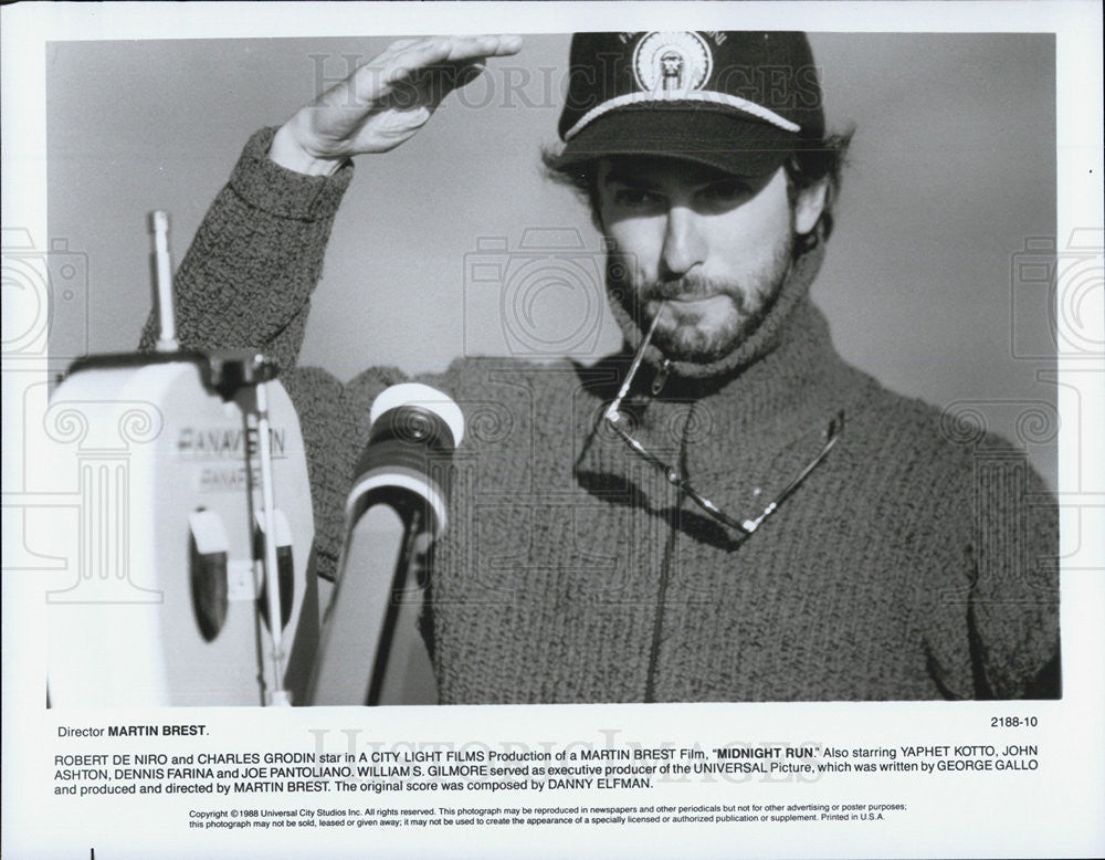 1988 Press Photo Martin Brest Director MIDNIGHT RUN - Historic Images