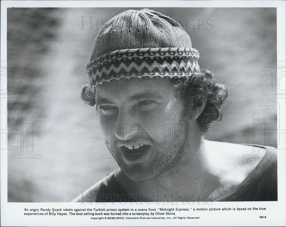 1978 Press Photo Randy Quaid in &quot;Midnight Express&quot; - Historic Images