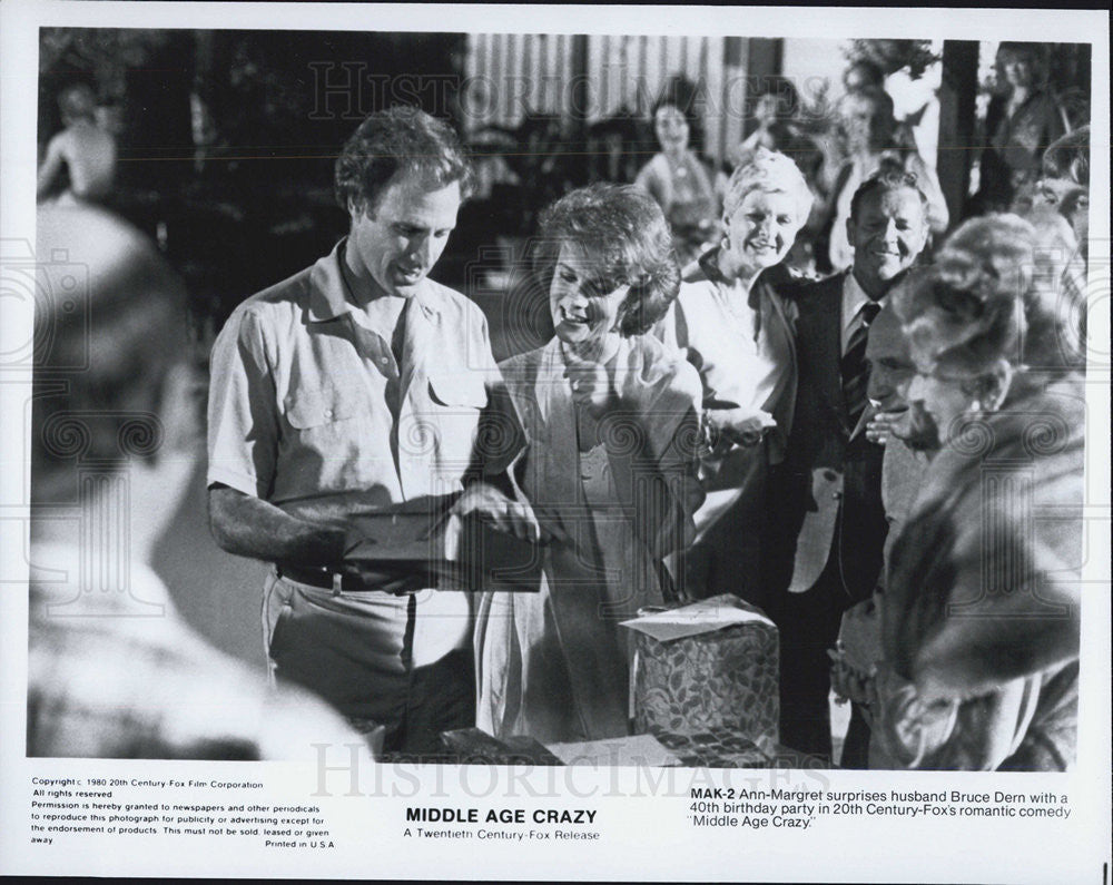 1980 Press Photo Film Middle Age Crazy Ann-Margaret Bruce Dern - Historic Images