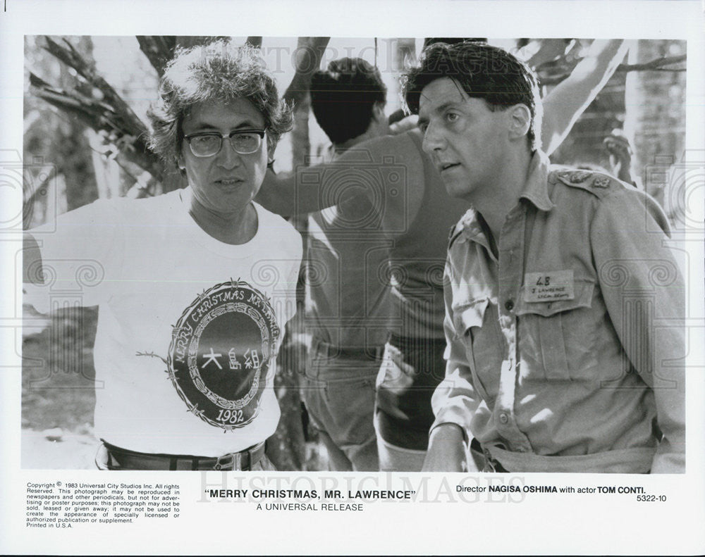 1983 Press Photo Director Nagisa Ohima Actor Tom Conti - Historic Images